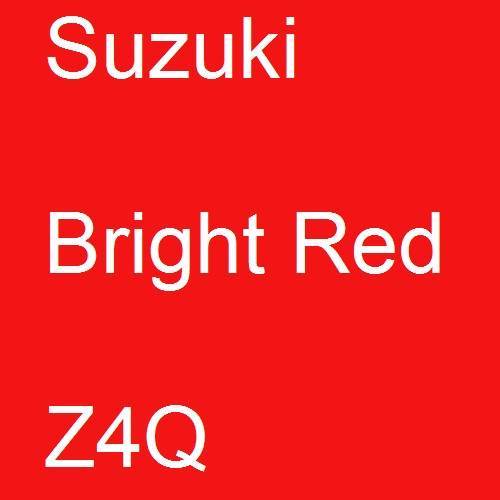 Suzuki, Bright Red, Z4Q.